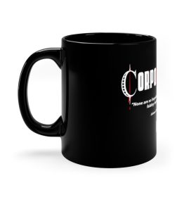 Corporapetion black mug