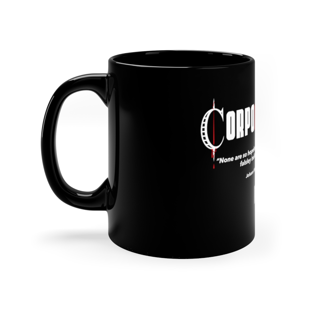 Corporapetion black mug - Image 2