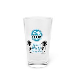 Club Scro Pint Glass, 16oz