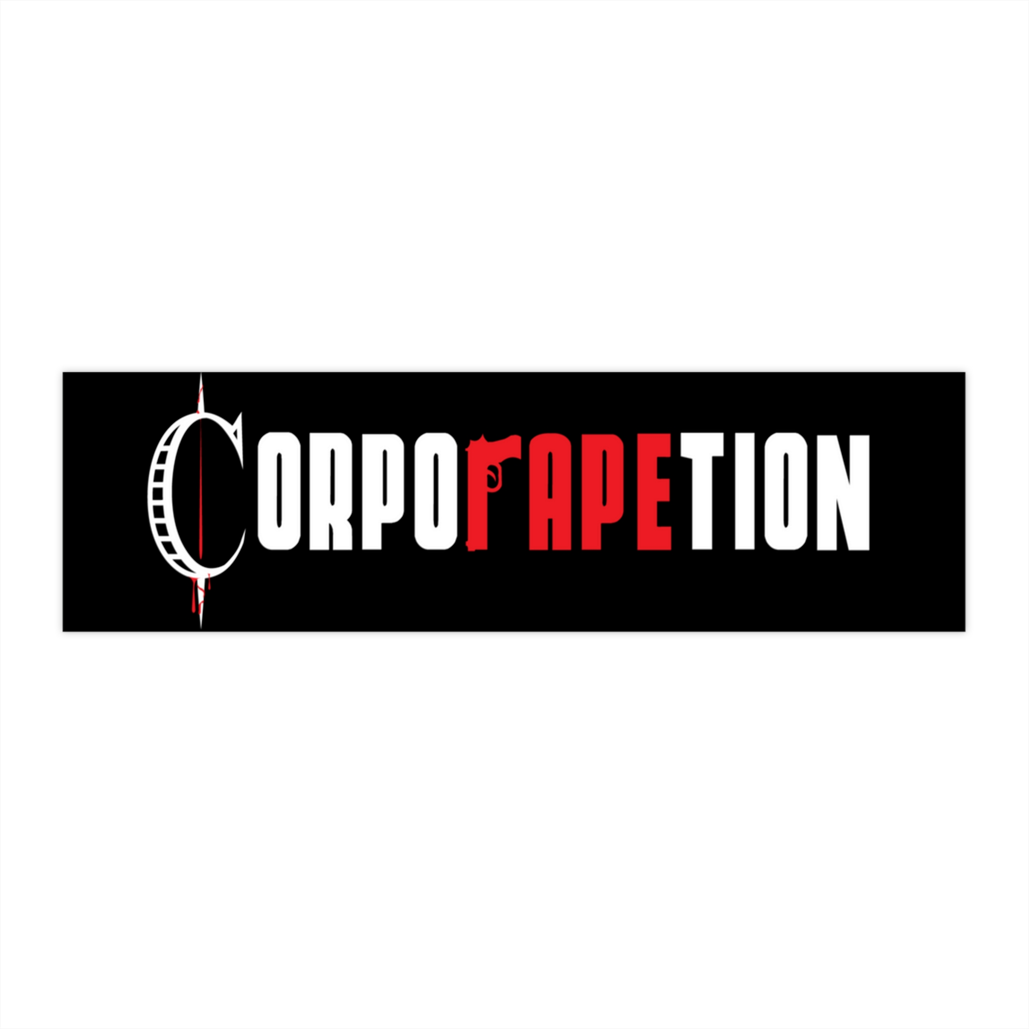 Corporapetion bumber sticker