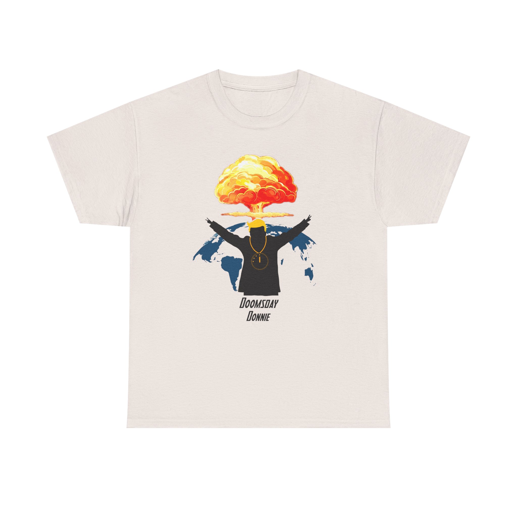 Doomsday Donnie— Nuclear Mushroom Cloud Streetwear Tee - Image 4