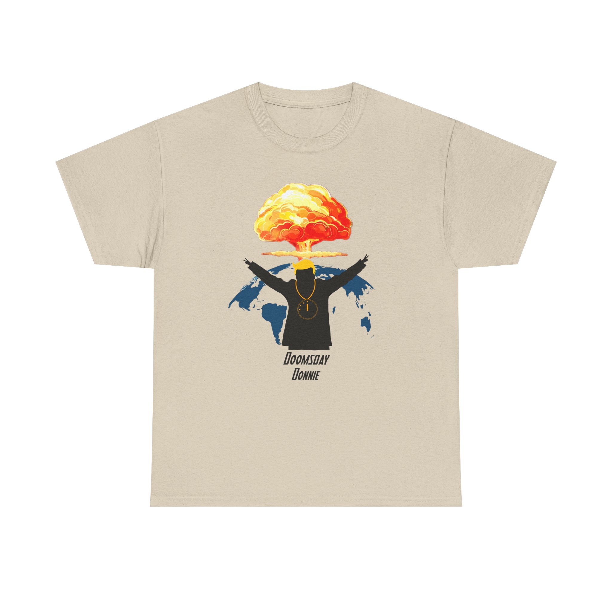 Doomsday Donnie— Nuclear Mushroom Cloud Streetwear Tee - Image 3