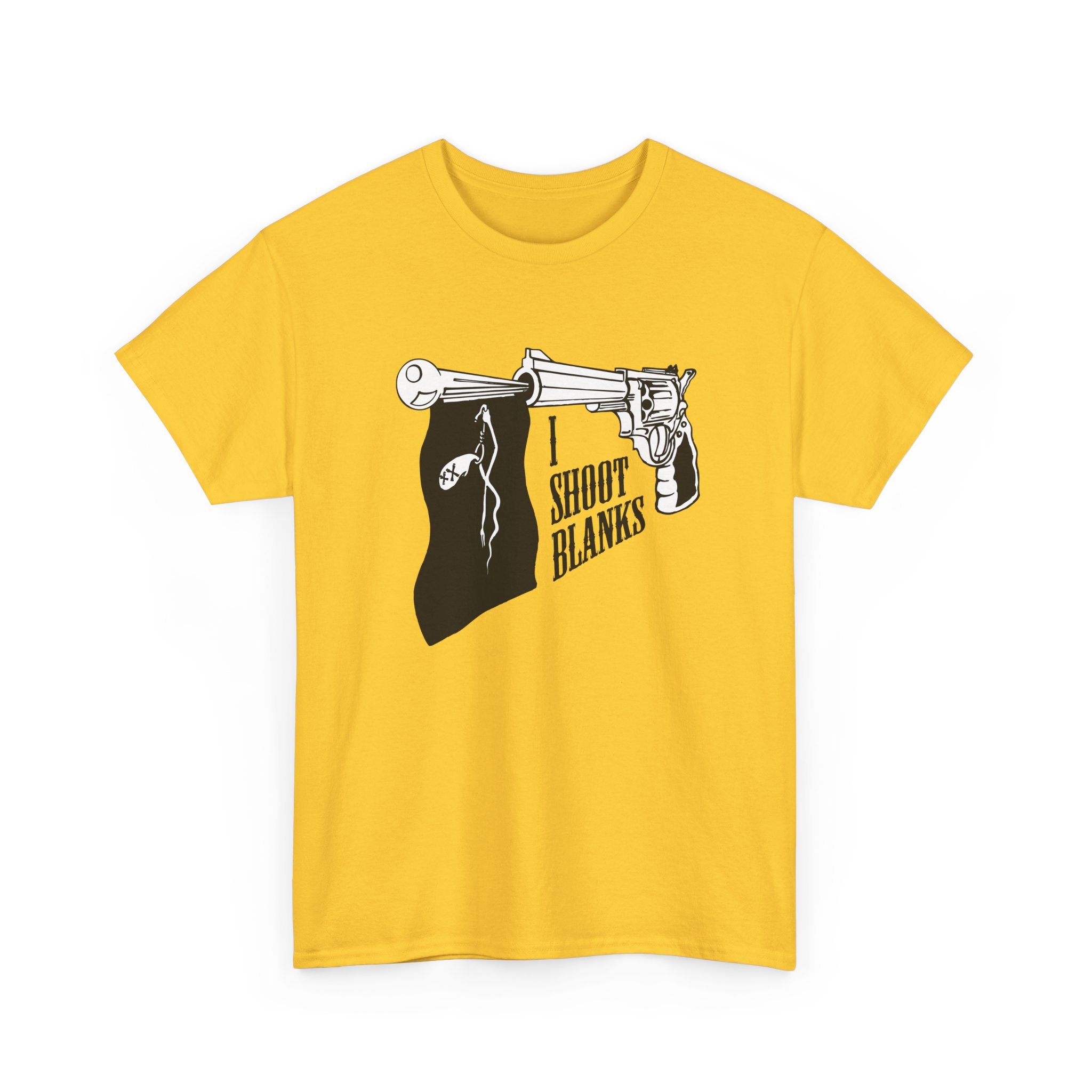 Graphic Tee — 'I Shoot Blanks' Revolver Design - Image 51