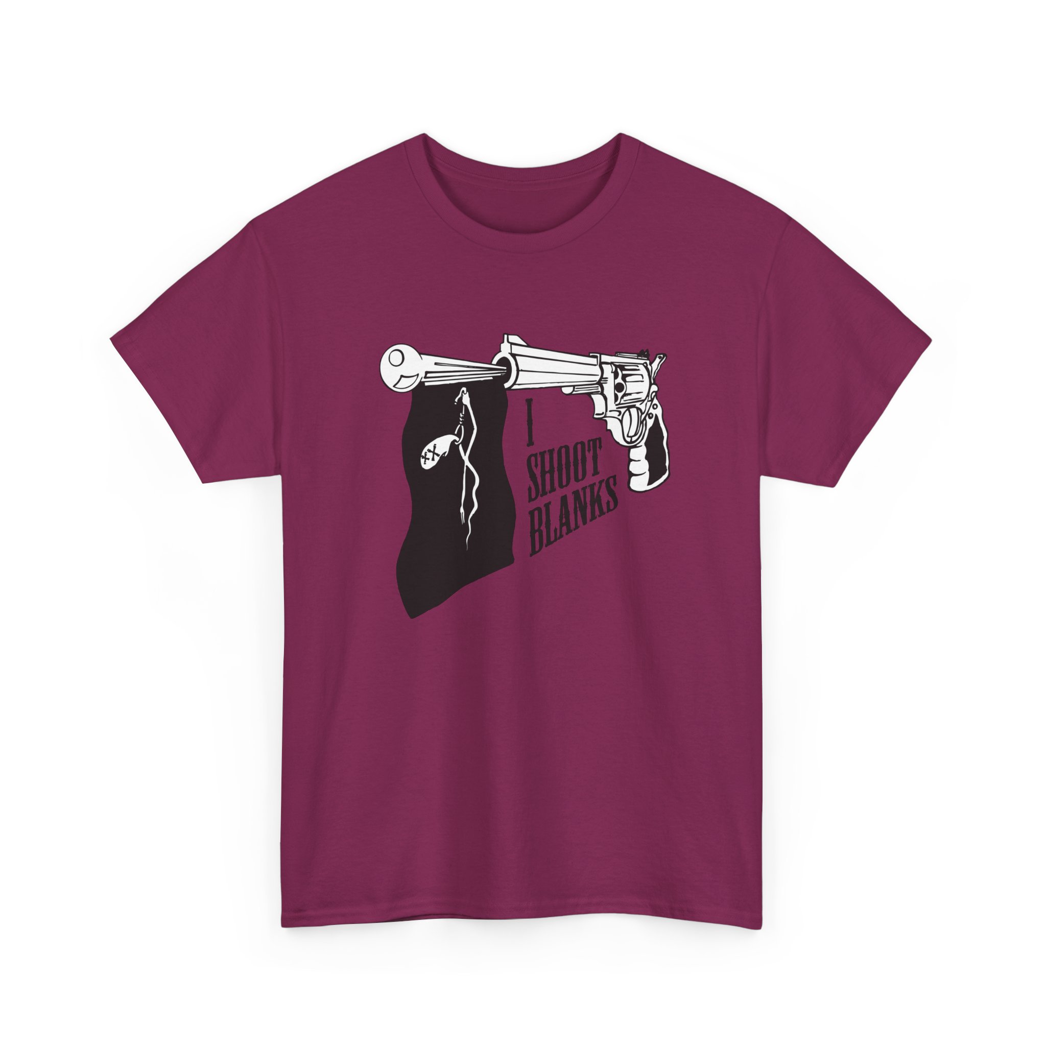 Graphic Tee — 'I Shoot Blanks' Revolver Design - Image 44