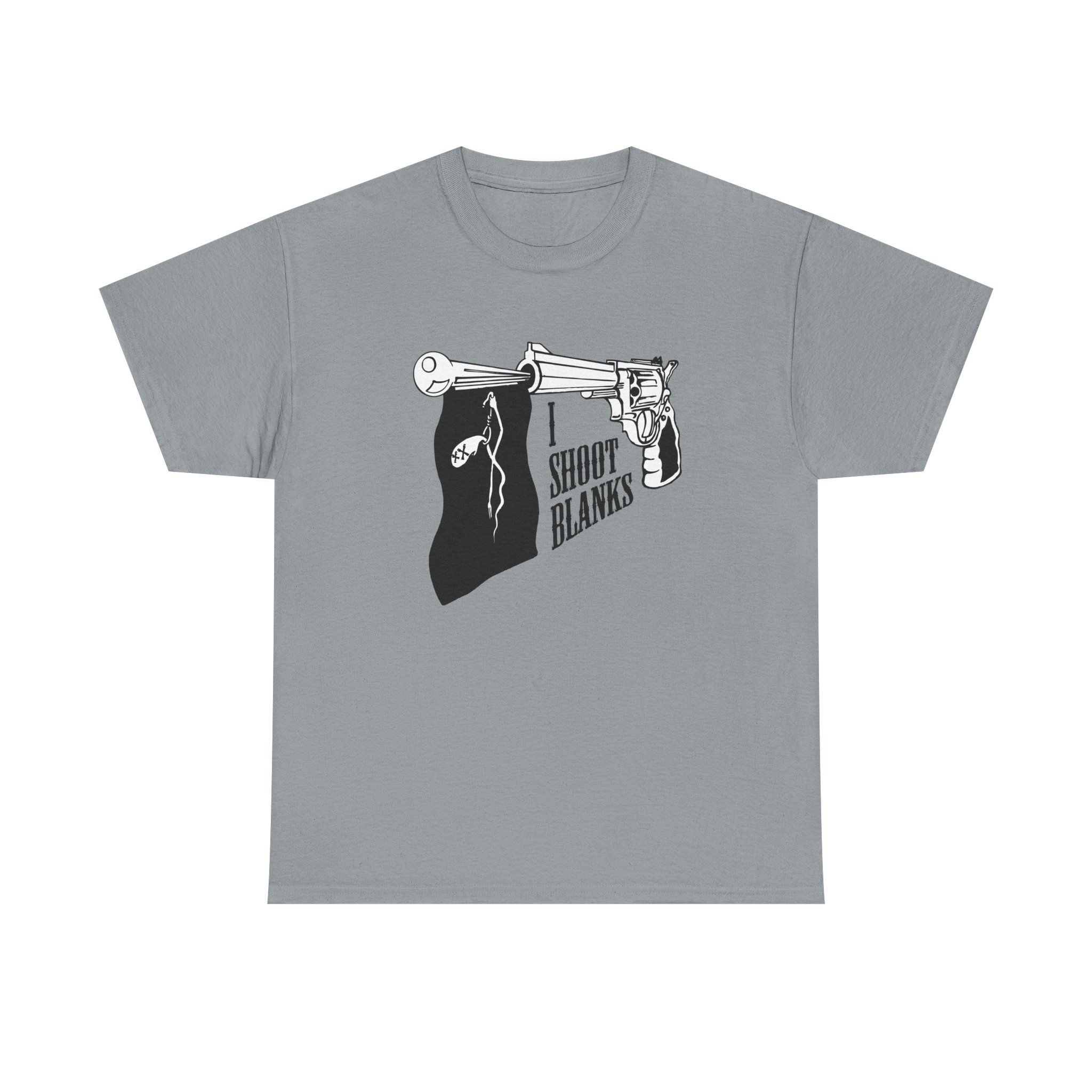 Graphic Tee — 'I Shoot Blanks' Revolver Design - Image 26