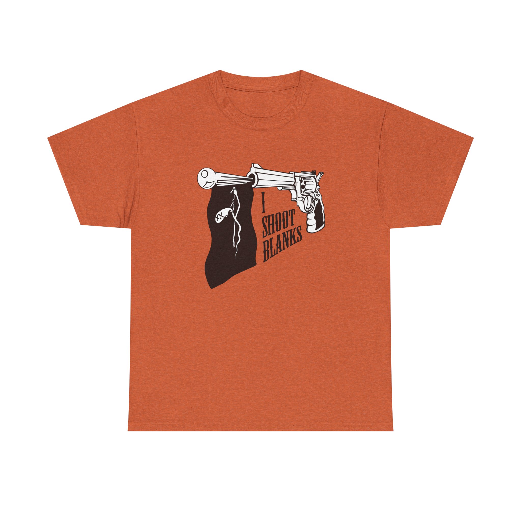 Graphic Tee — 'I Shoot Blanks' Revolver Design - Image 6