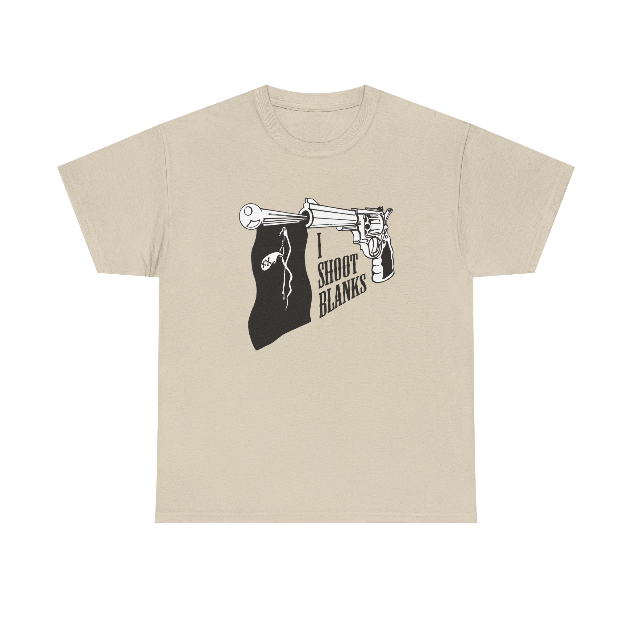Graphic Tee — 'I Shoot Blanks' Revolver Design - Image 10