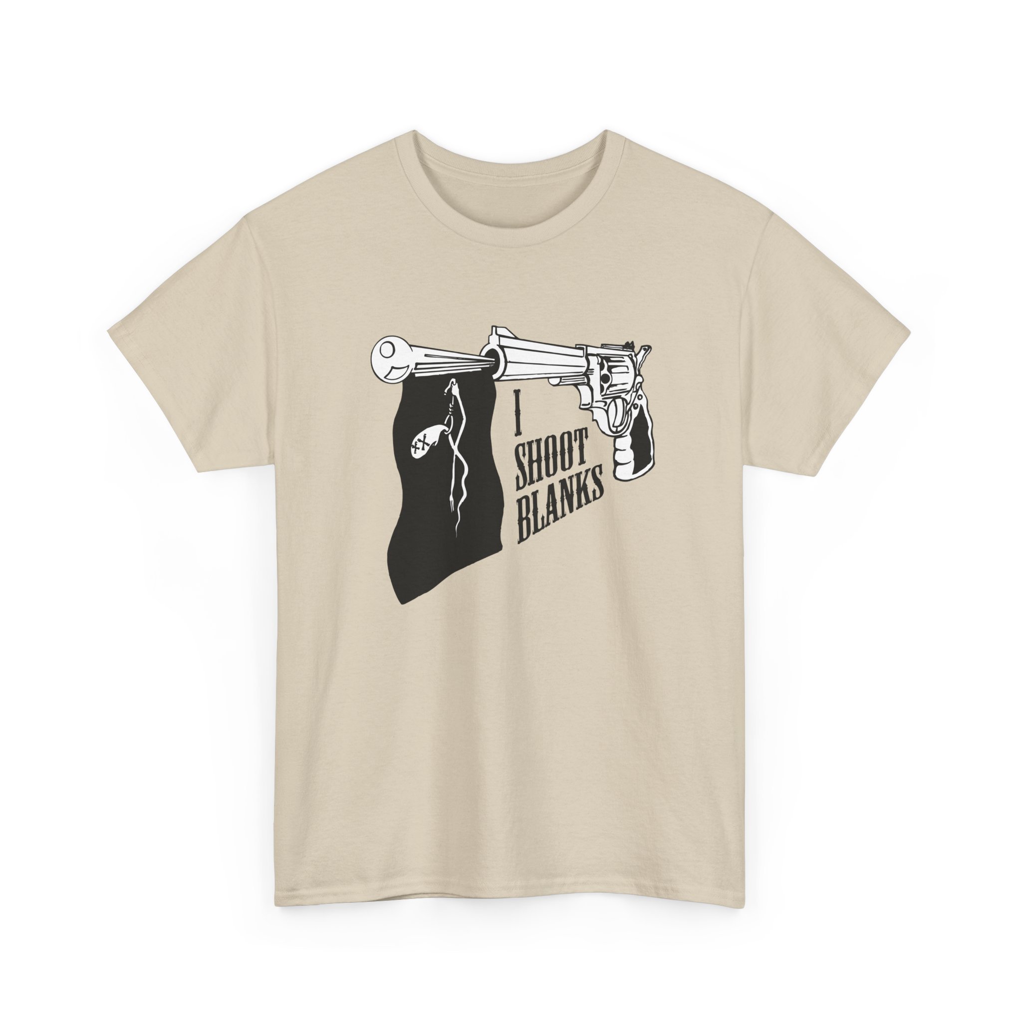 Graphic Tee — 'I Shoot Blanks' Revolver Design - Image 12